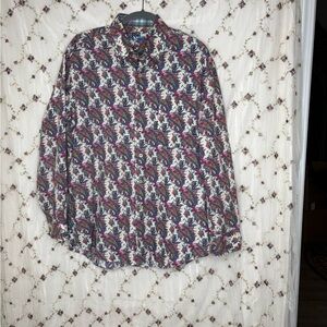 Alan Flusser Multicolor Paisley Button Down Shirt